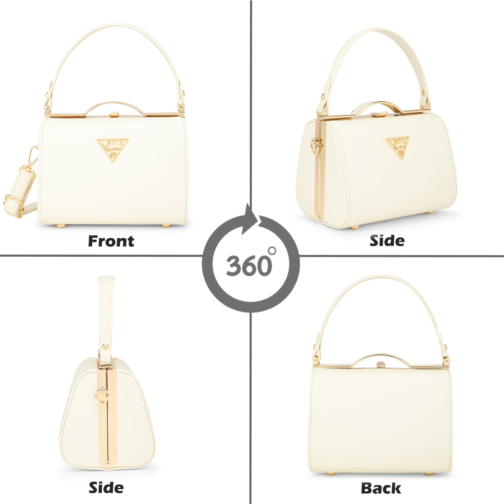 Lavie Signature Colorado Off White Small Women's Frame Bag