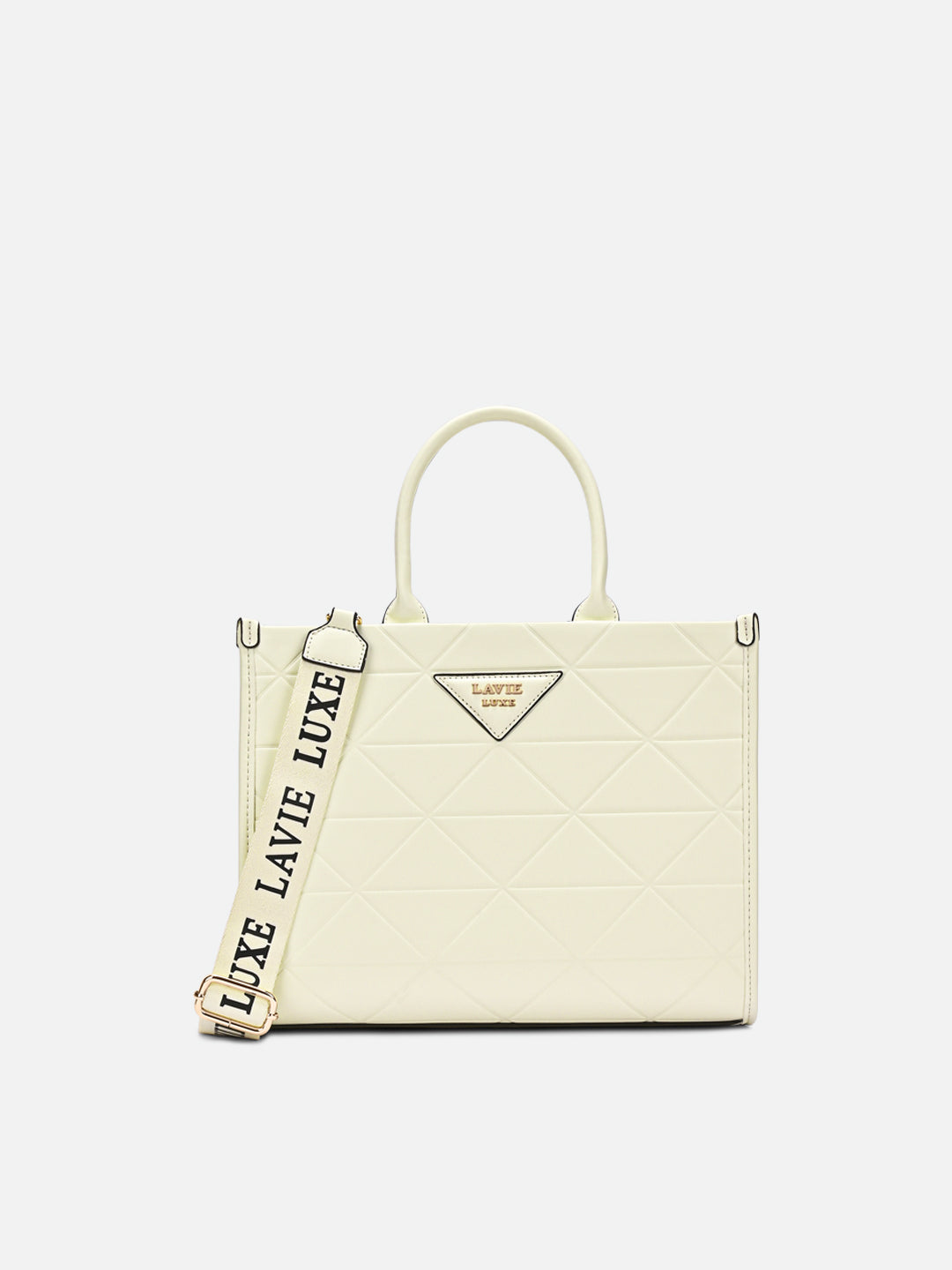 Mona Box Large Off White Handbag