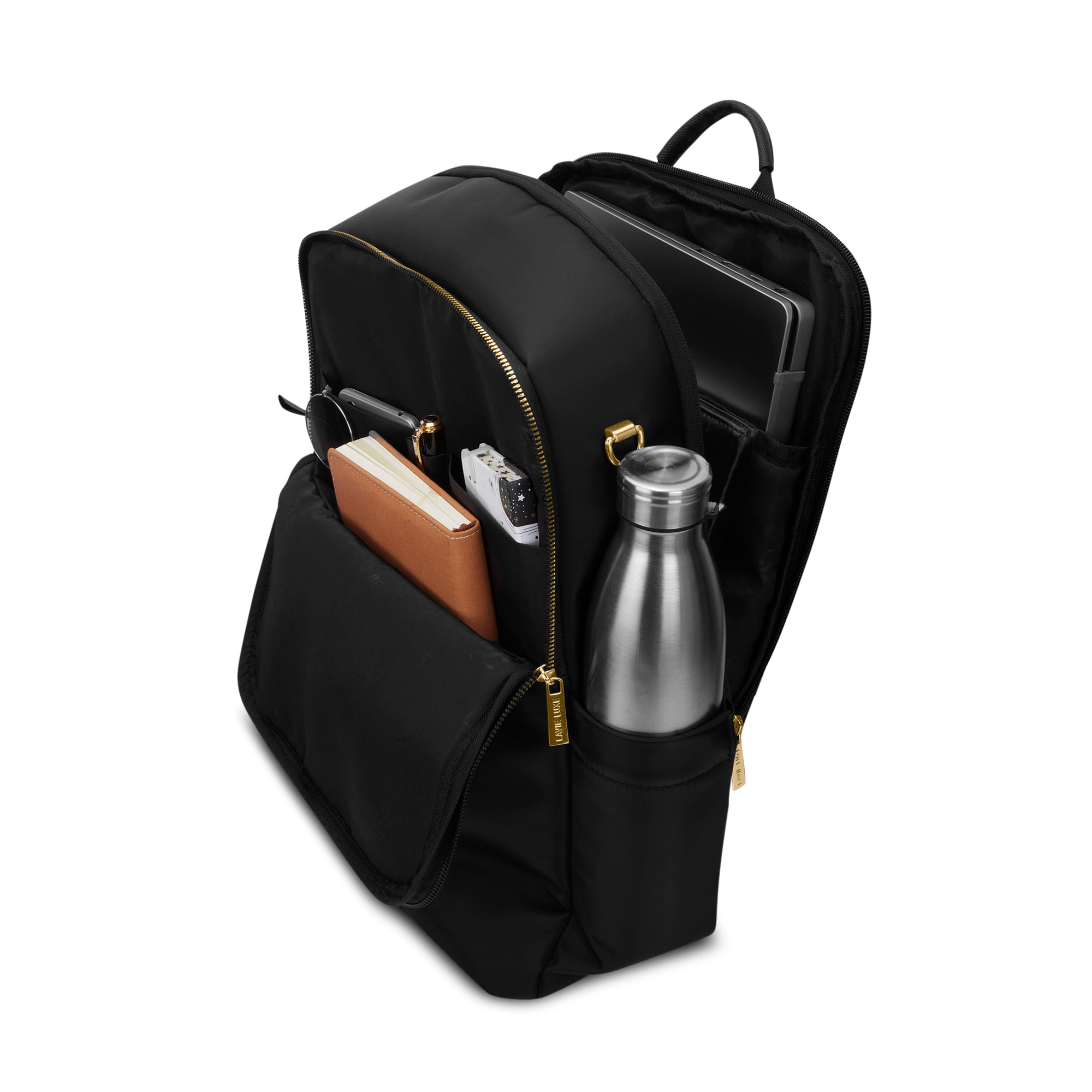 Zenia Laptop Backpack Black