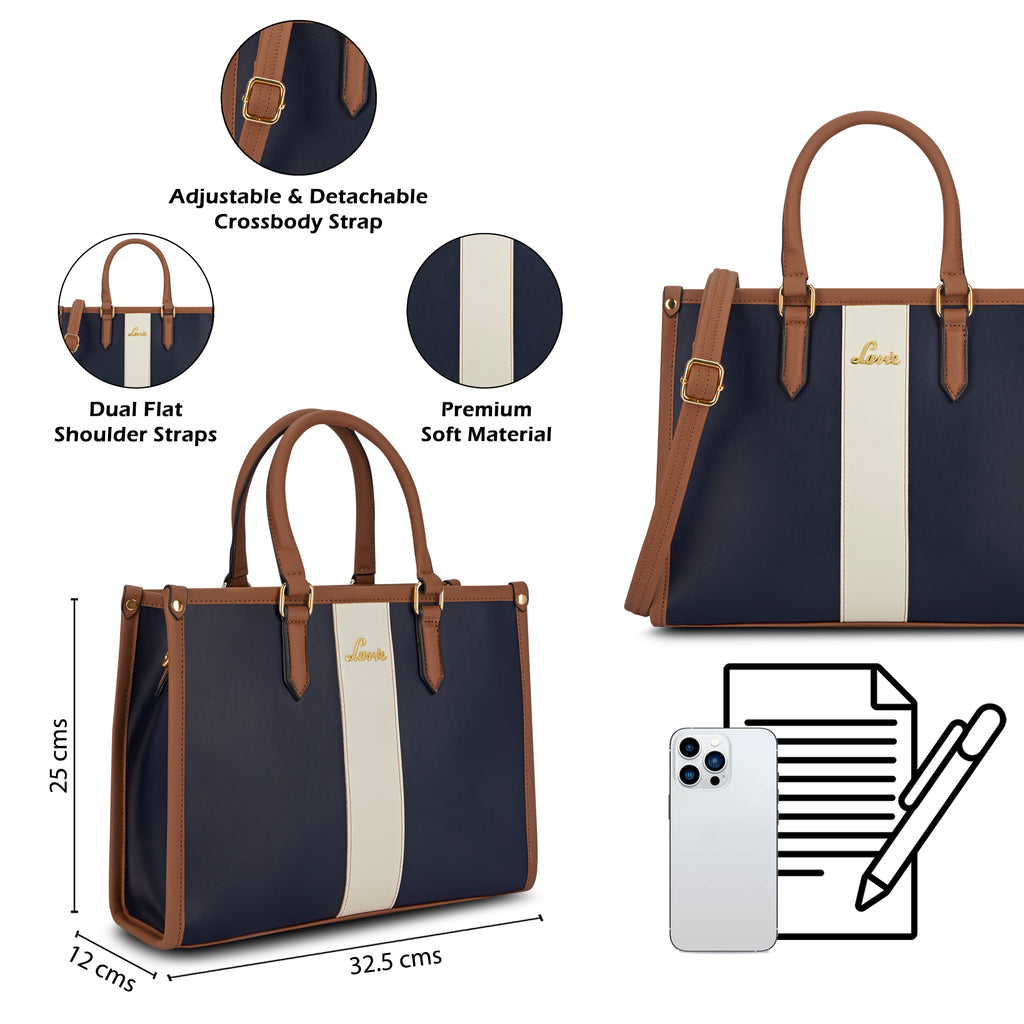 Elissa Colourblock Large Satchel Bag