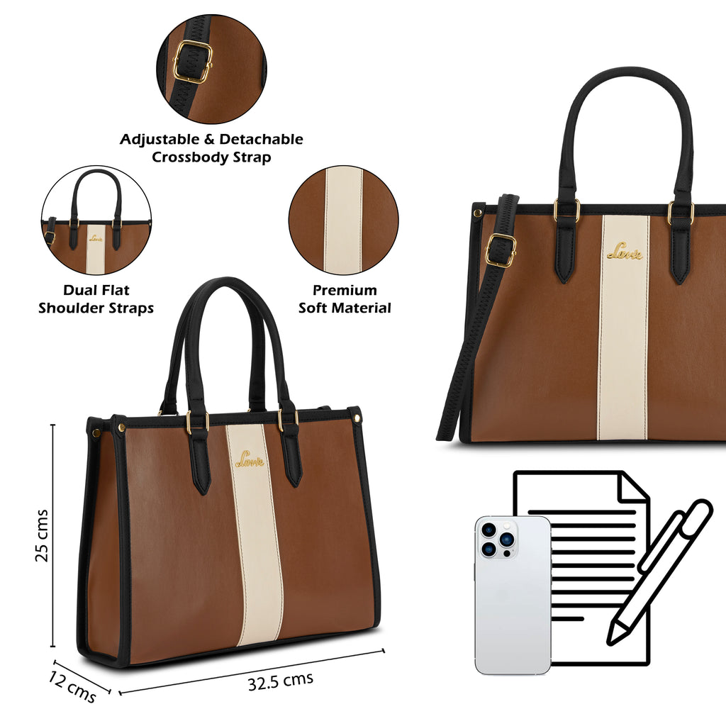Elissa Colourblock Large Satchel Bag