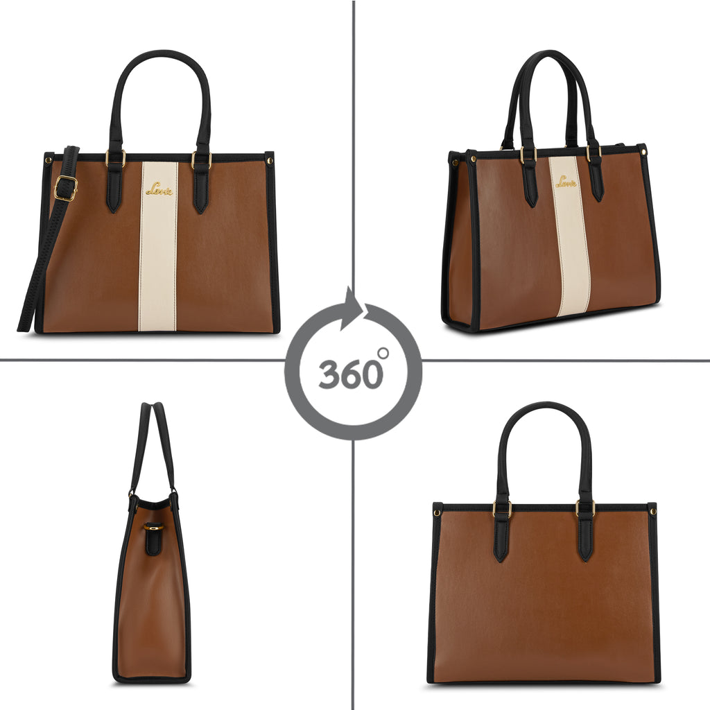 Elissa Colourblock Large Satchel Bag
