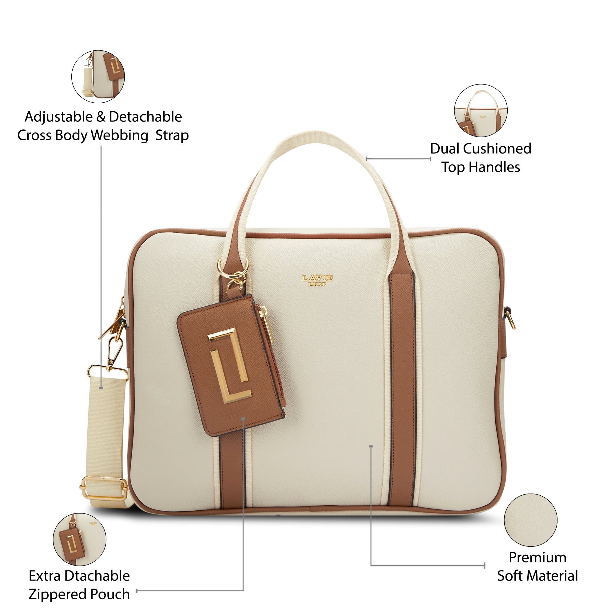 Delicaff 1 Compartment Large Laptop Bag