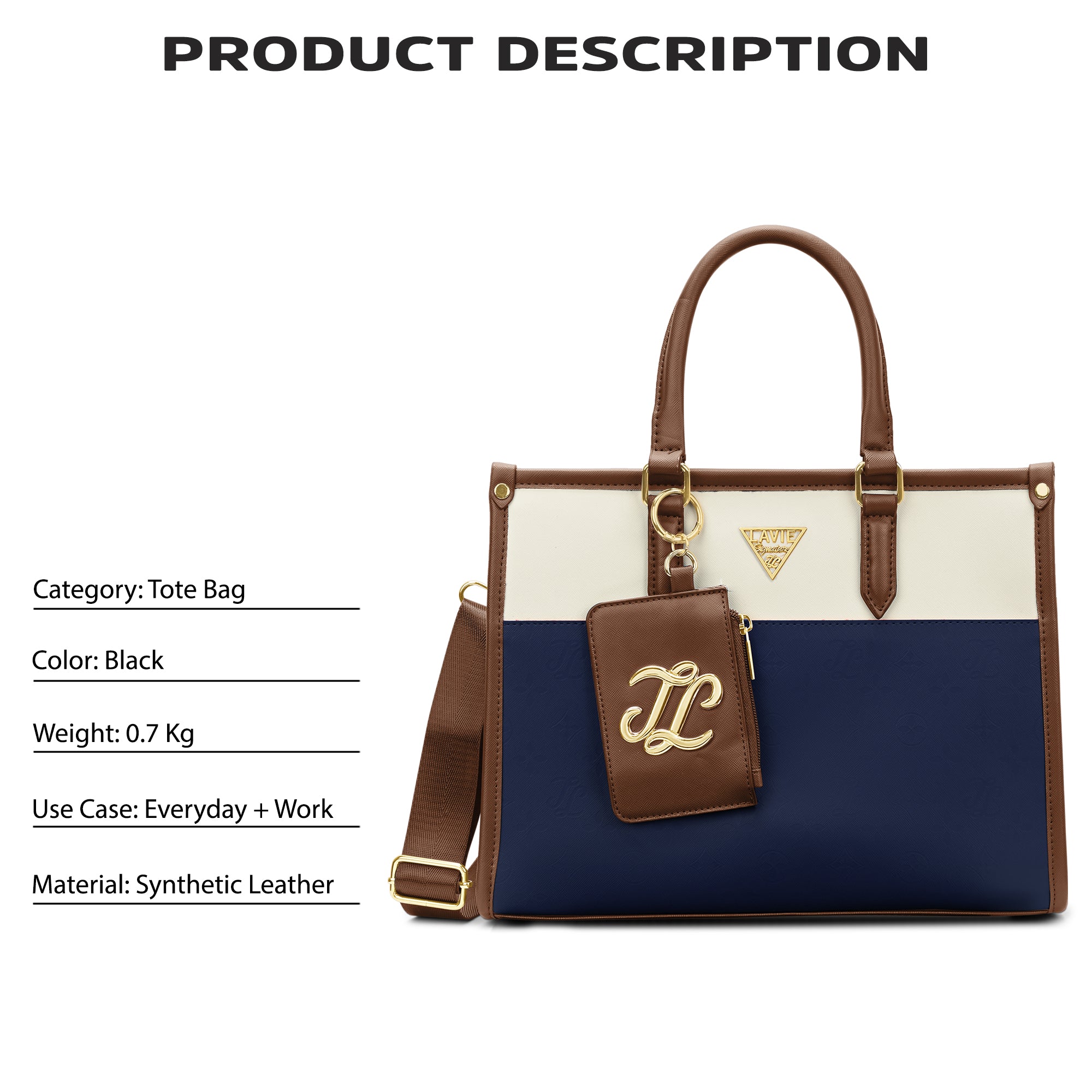 Ithaca Colourblock Medium Tote Bag