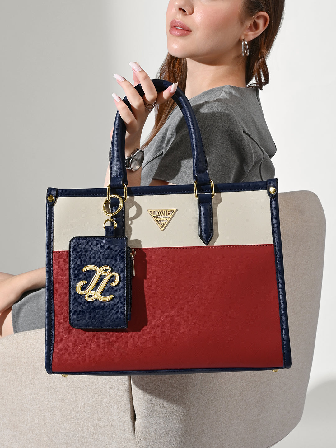 Ithaca Colourblock Medium Tote Bag