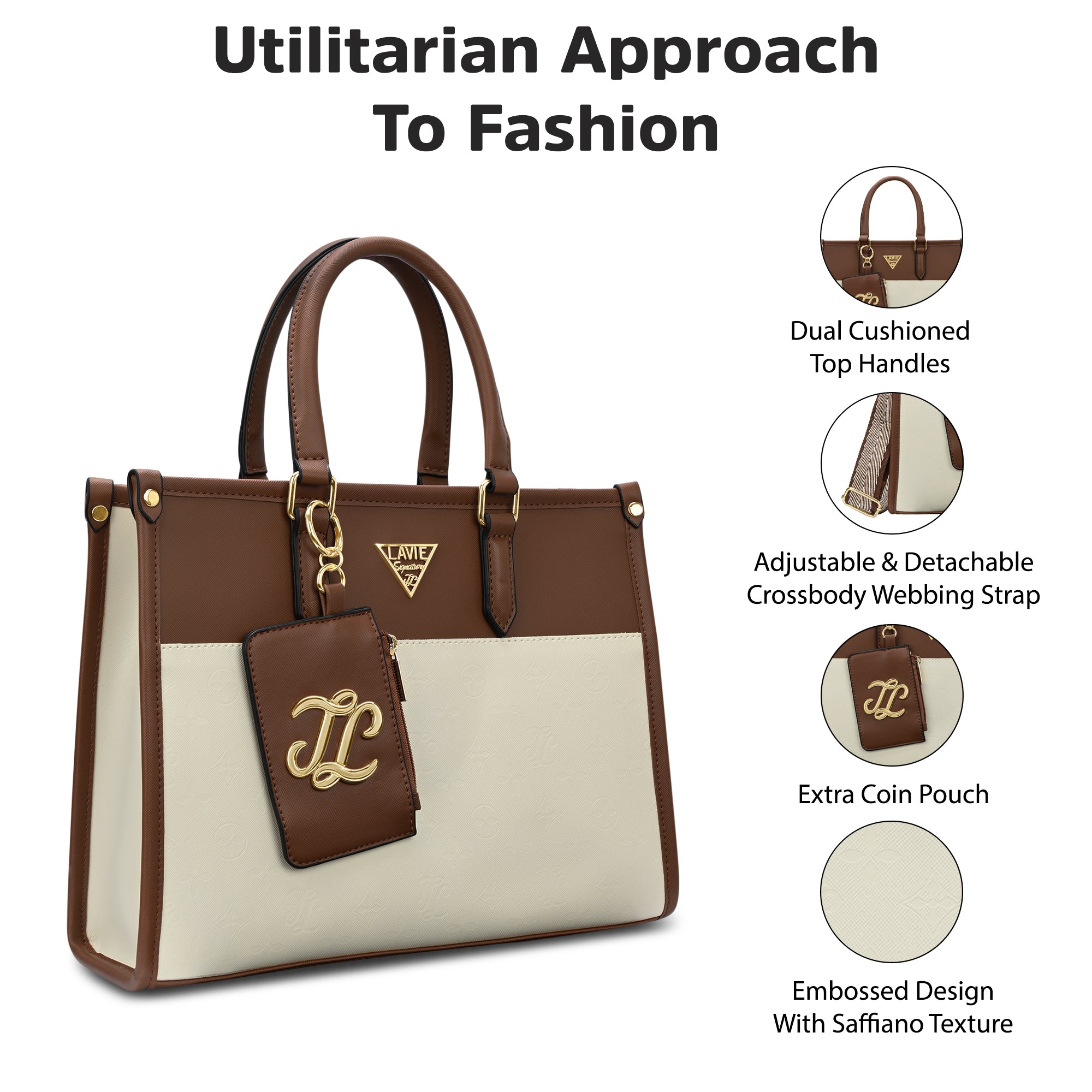 Ithaca Colourblock Medium Tote Bag