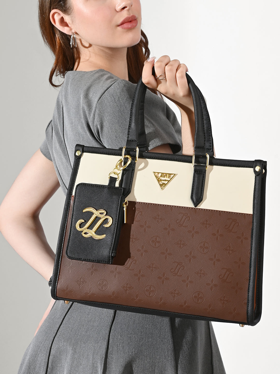 Ithaca Colourblock Medium Tote Bag