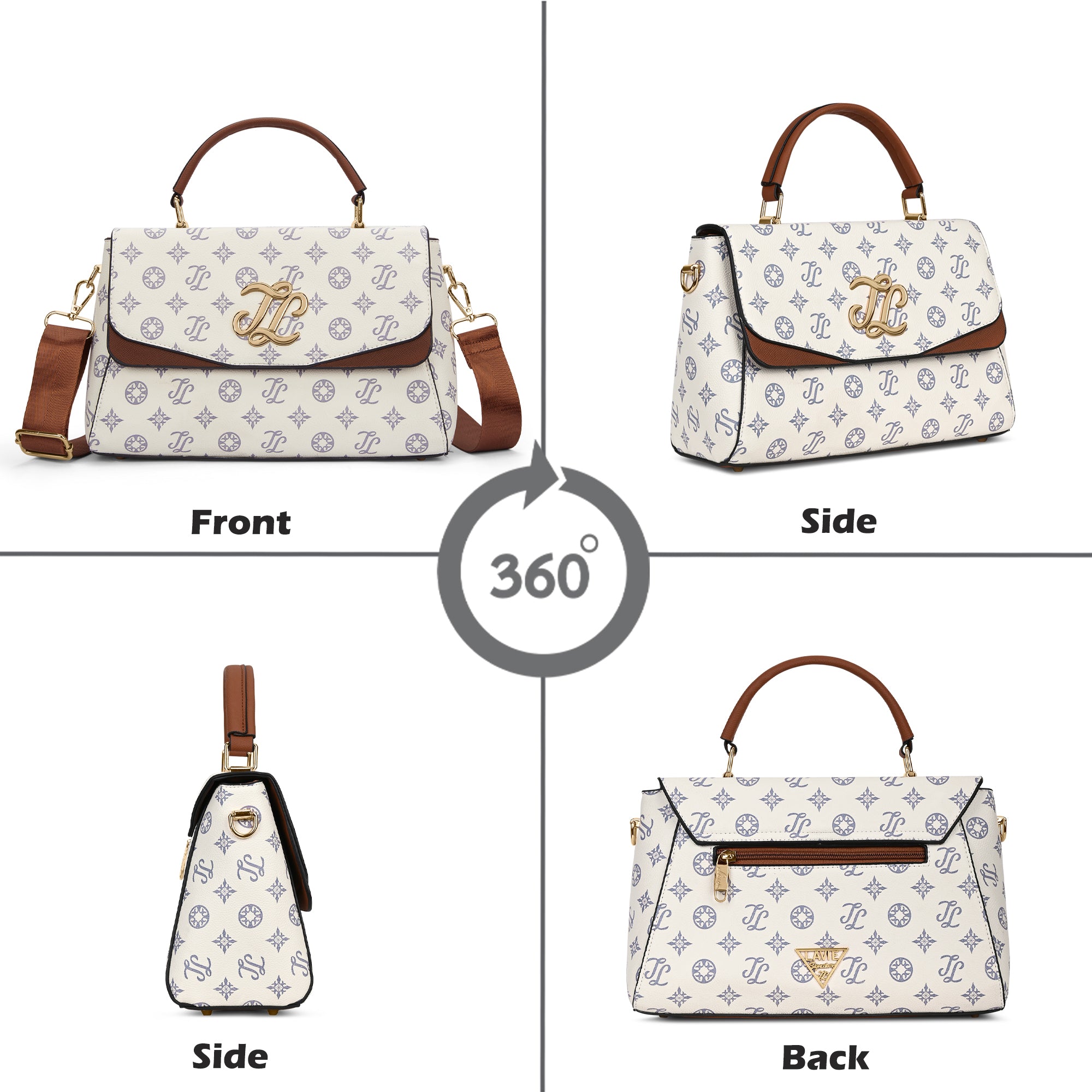 Mono Jackson Flap Large Satchel Bag