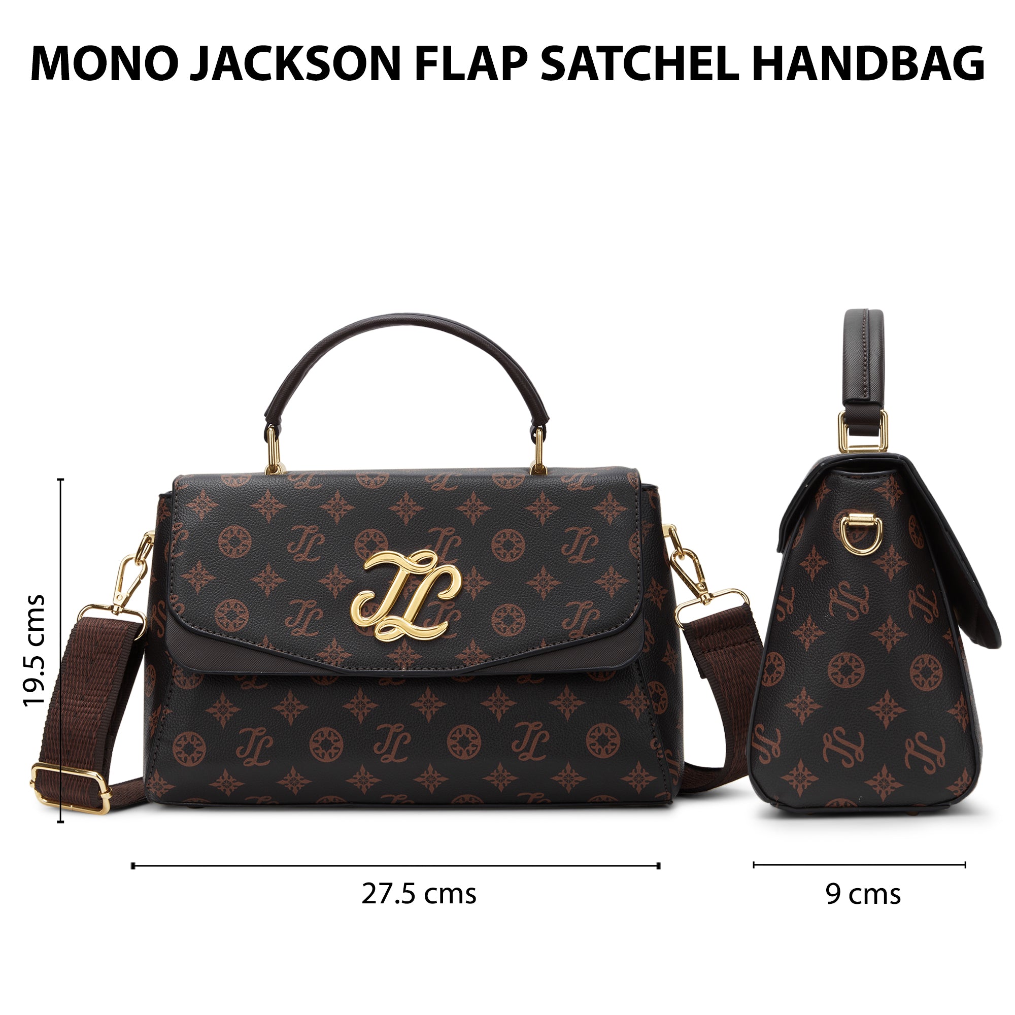 Mono Jackson Flap Large Satchel Bag