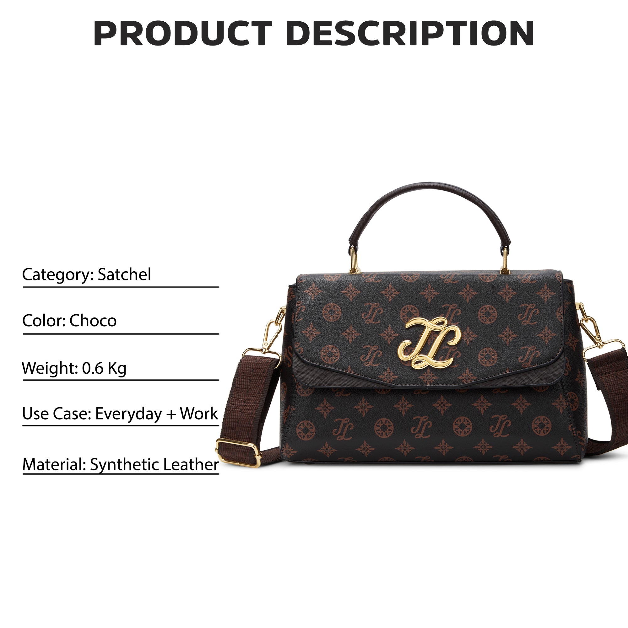 Mono Jackson Flap Large Satchel Bag
