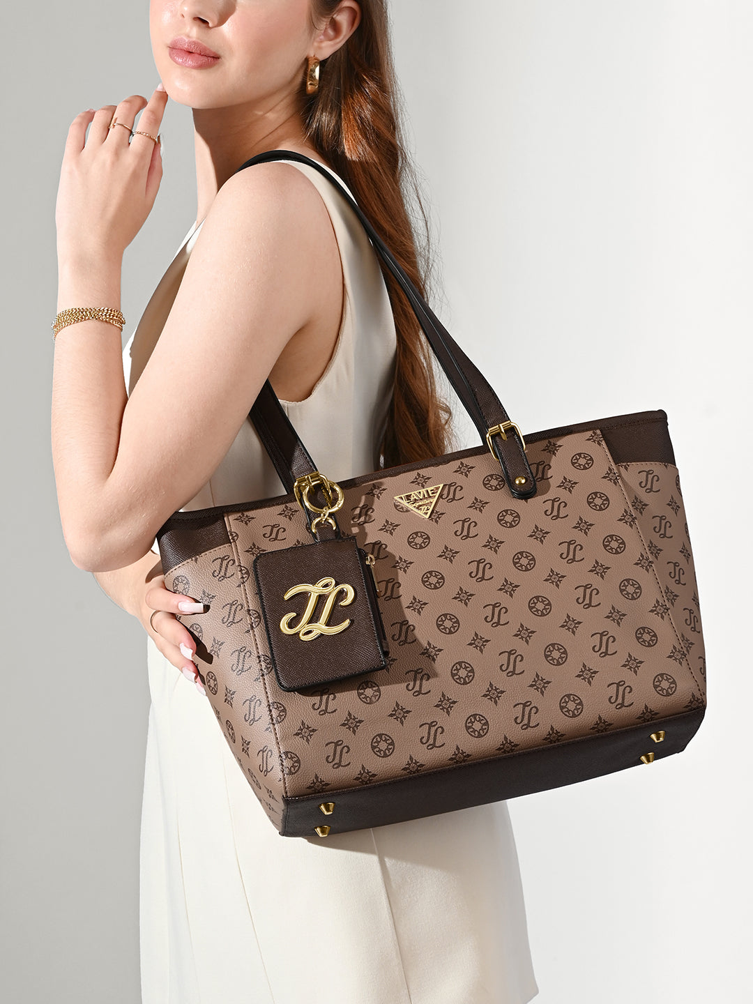 Buy Mono Appleton Large Tote Bag Bag Coffee Online – Lavie World