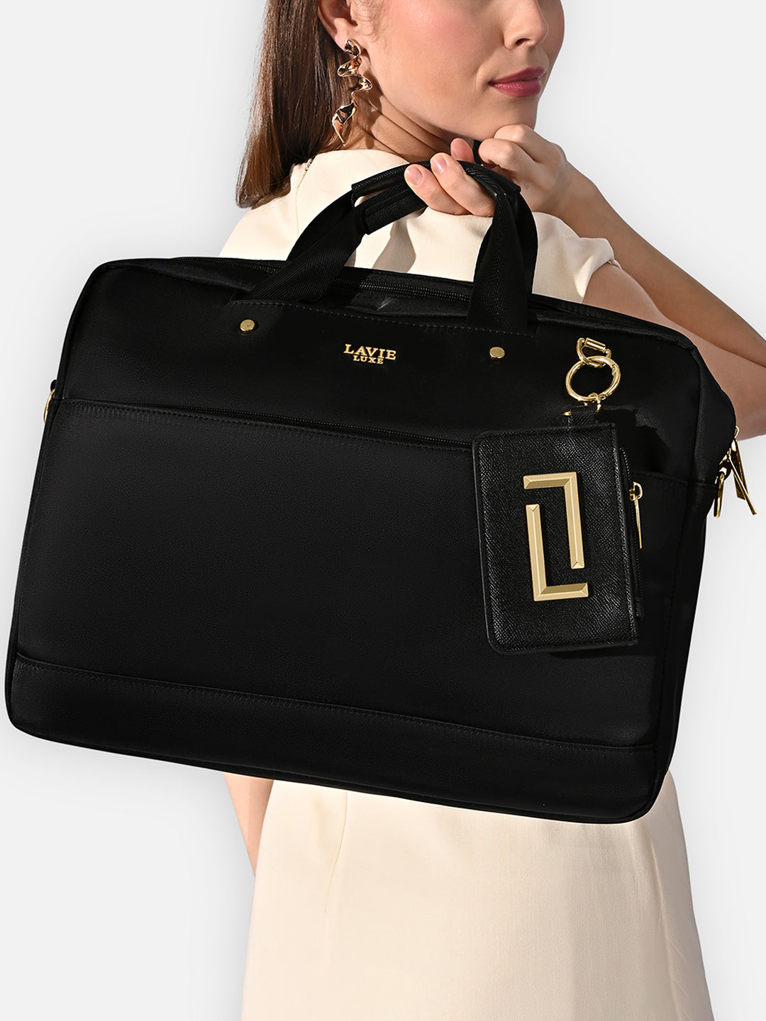 Brewcaff 1 Compartment Large Laptop Bag Black