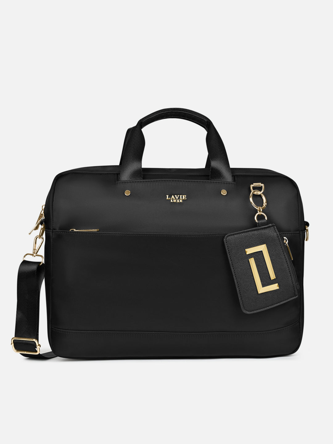 Brewcaff 1 Compartment Large Laptop Bag Black