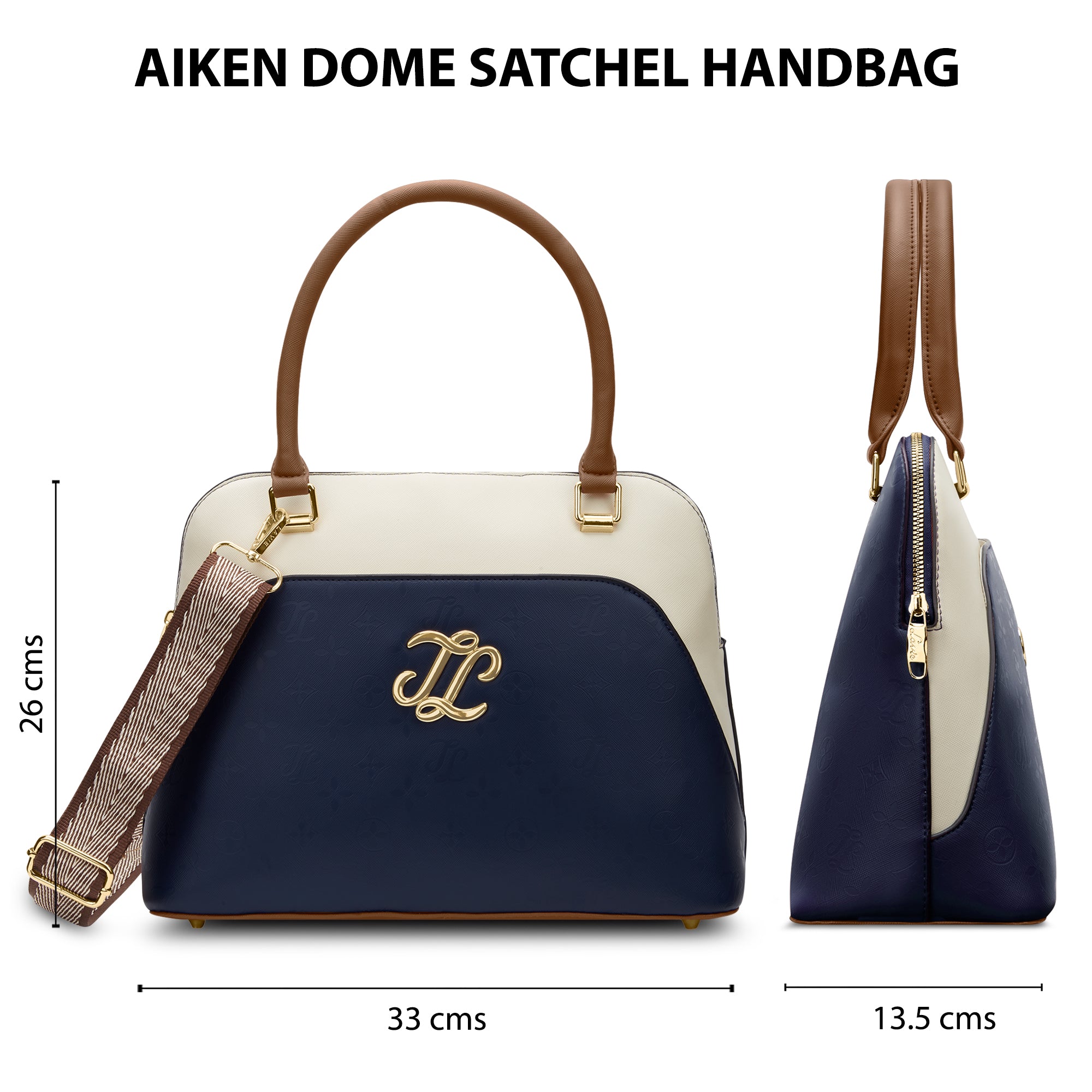 Aiken Colourblock Dome Medium Satchel Bag