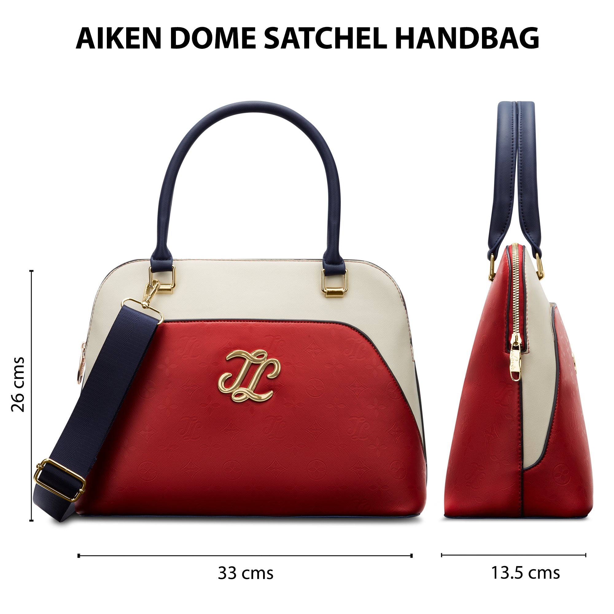 Aiken Colourblock Dome Medium Satchel Bag