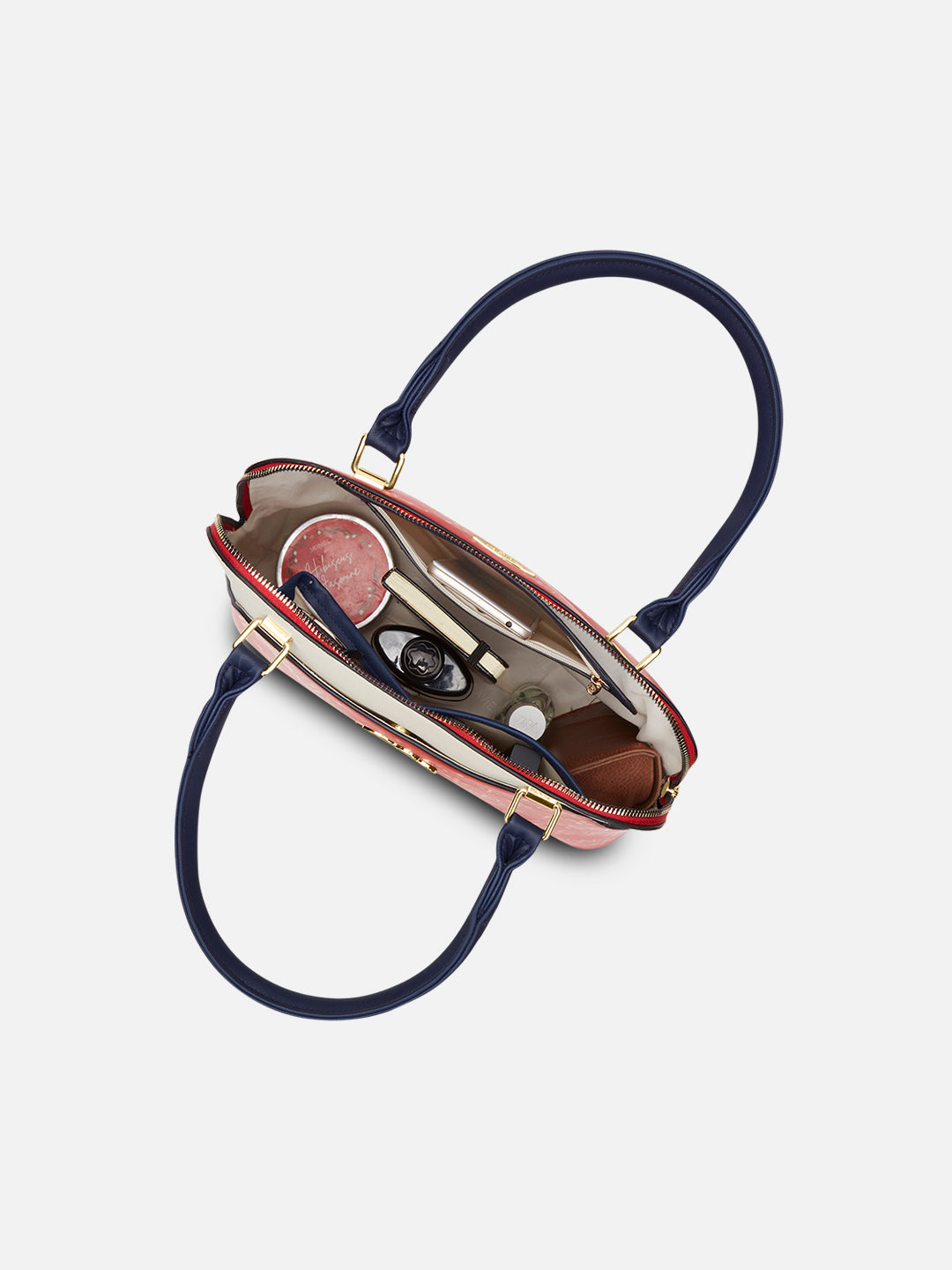 Aiken Colourblock Dome Medium Satchel Bag