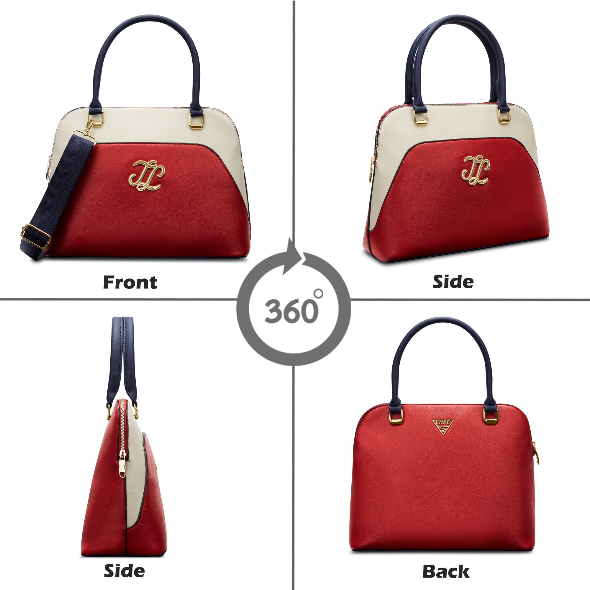 Aiken Colourblock Dome Medium Satchel Bag