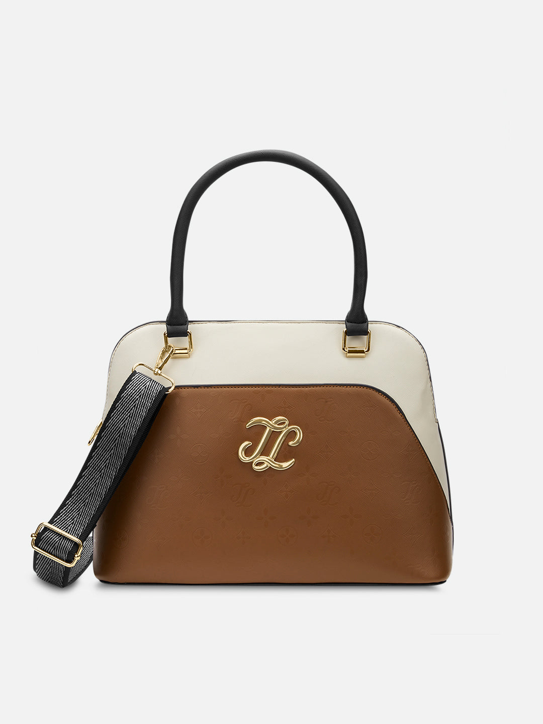 Aiken Colourblock Dome Medium Satchel Bag