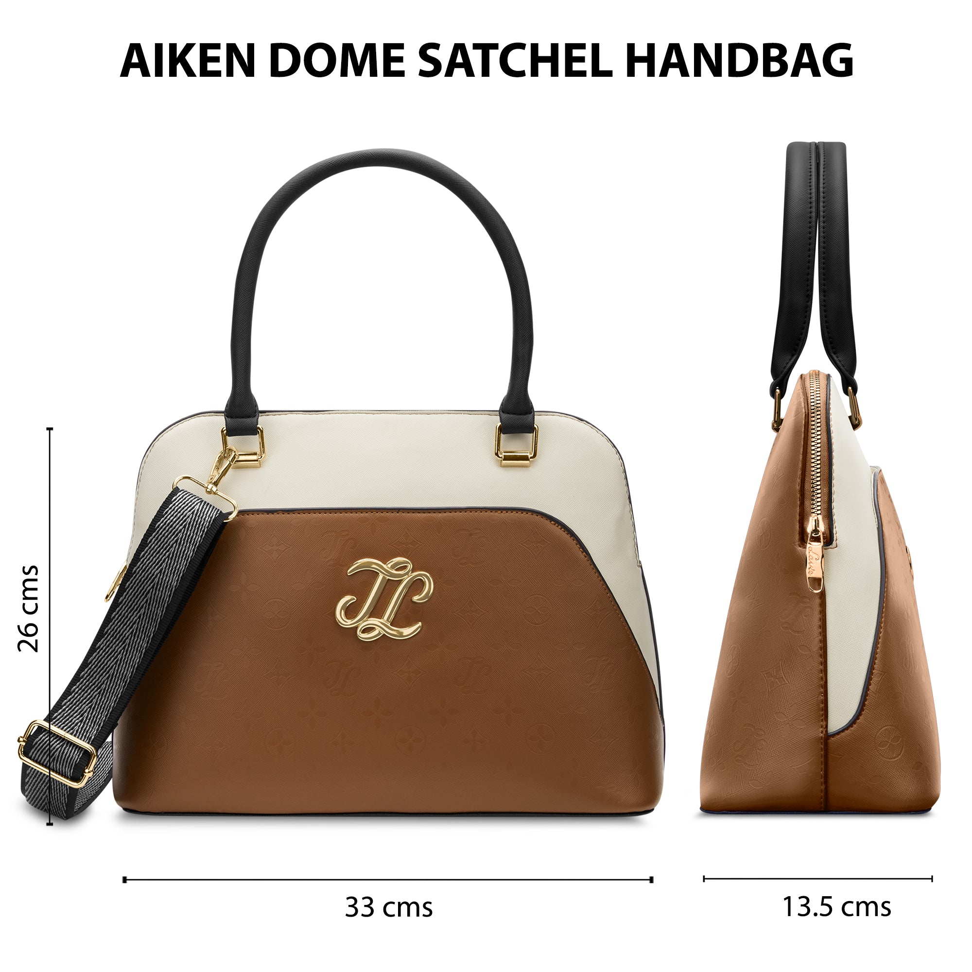 Aiken Colourblock Dome Medium Satchel Bag