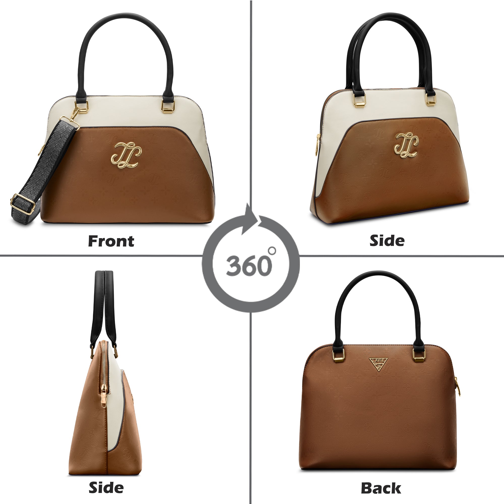Aiken Colourblock Dome Medium Satchel Bag