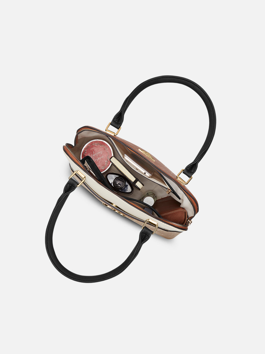 Aiken Colourblock Dome Medium Satchel Bag