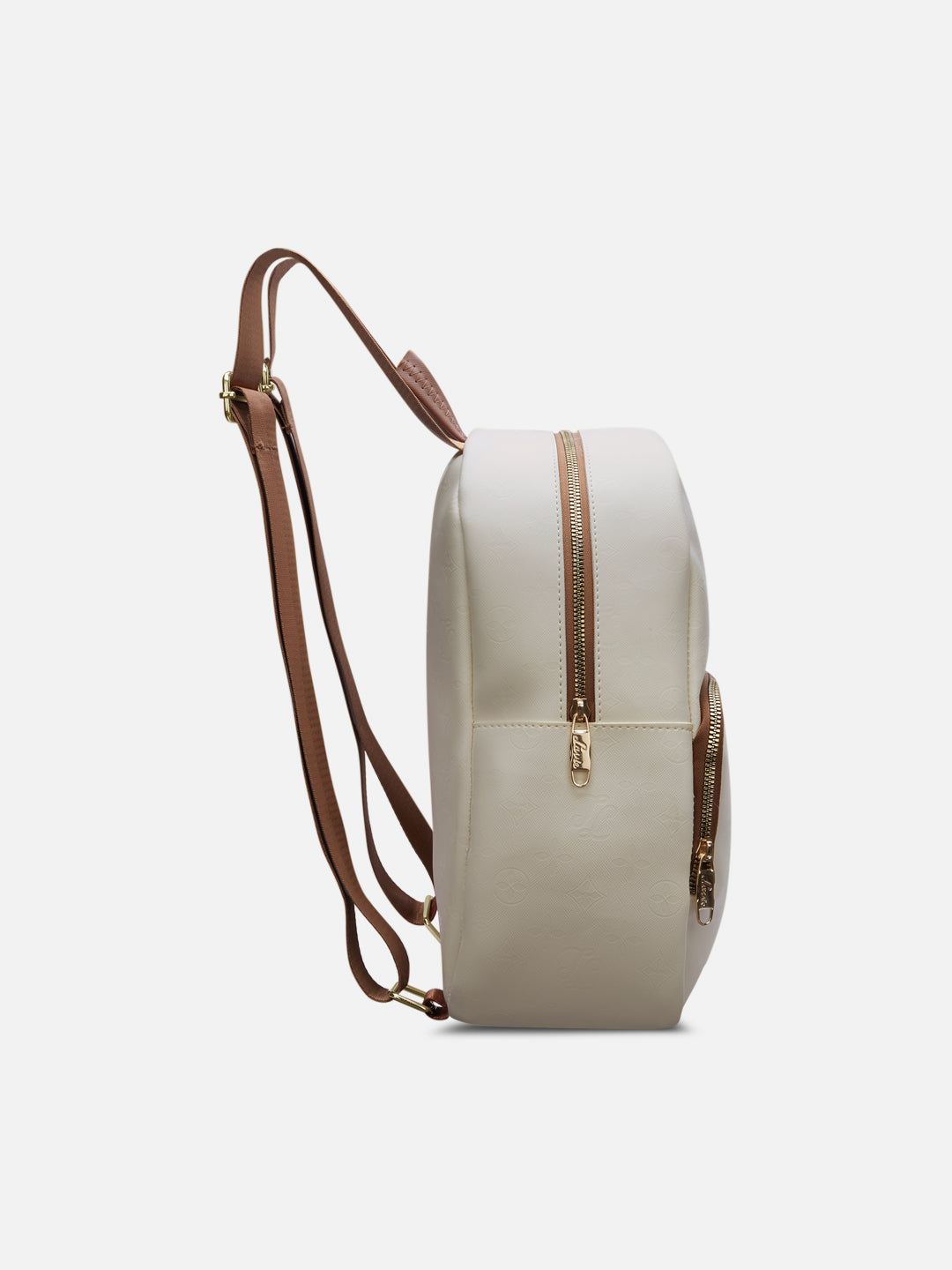Colourblock Conway Medium Backpack Off White