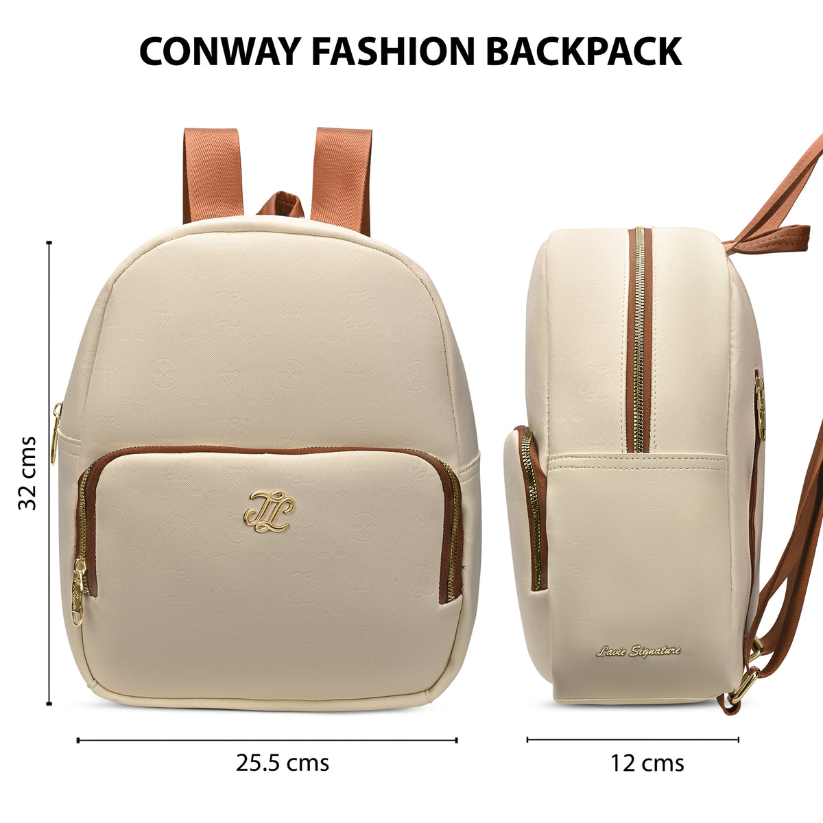 Colourblock Conway Medium Backpack Off White