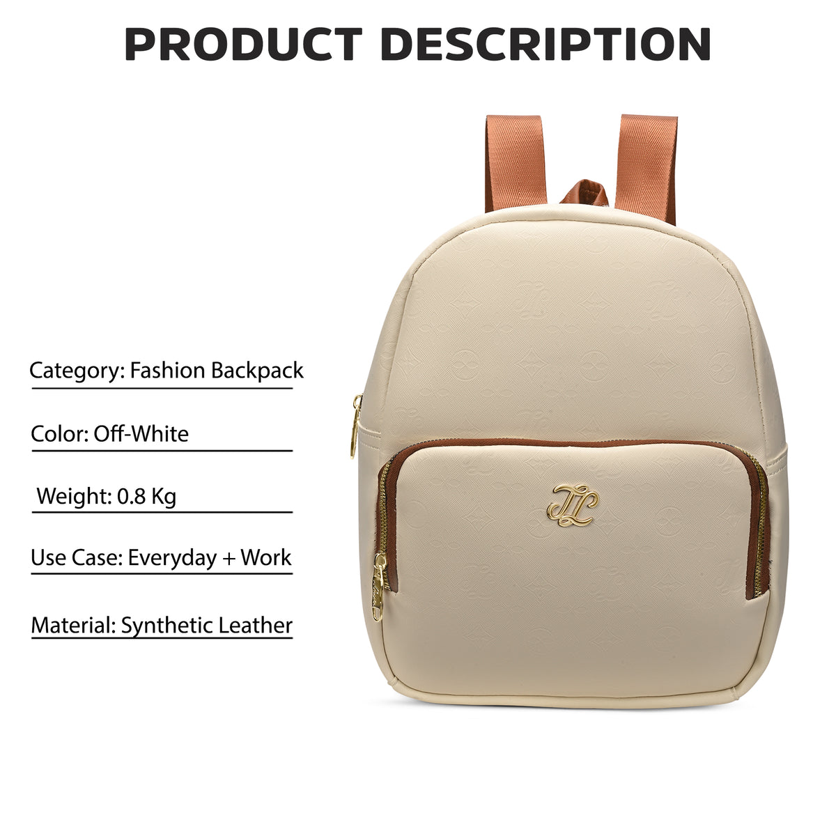 Colourblock Conway Medium Backpack Off White