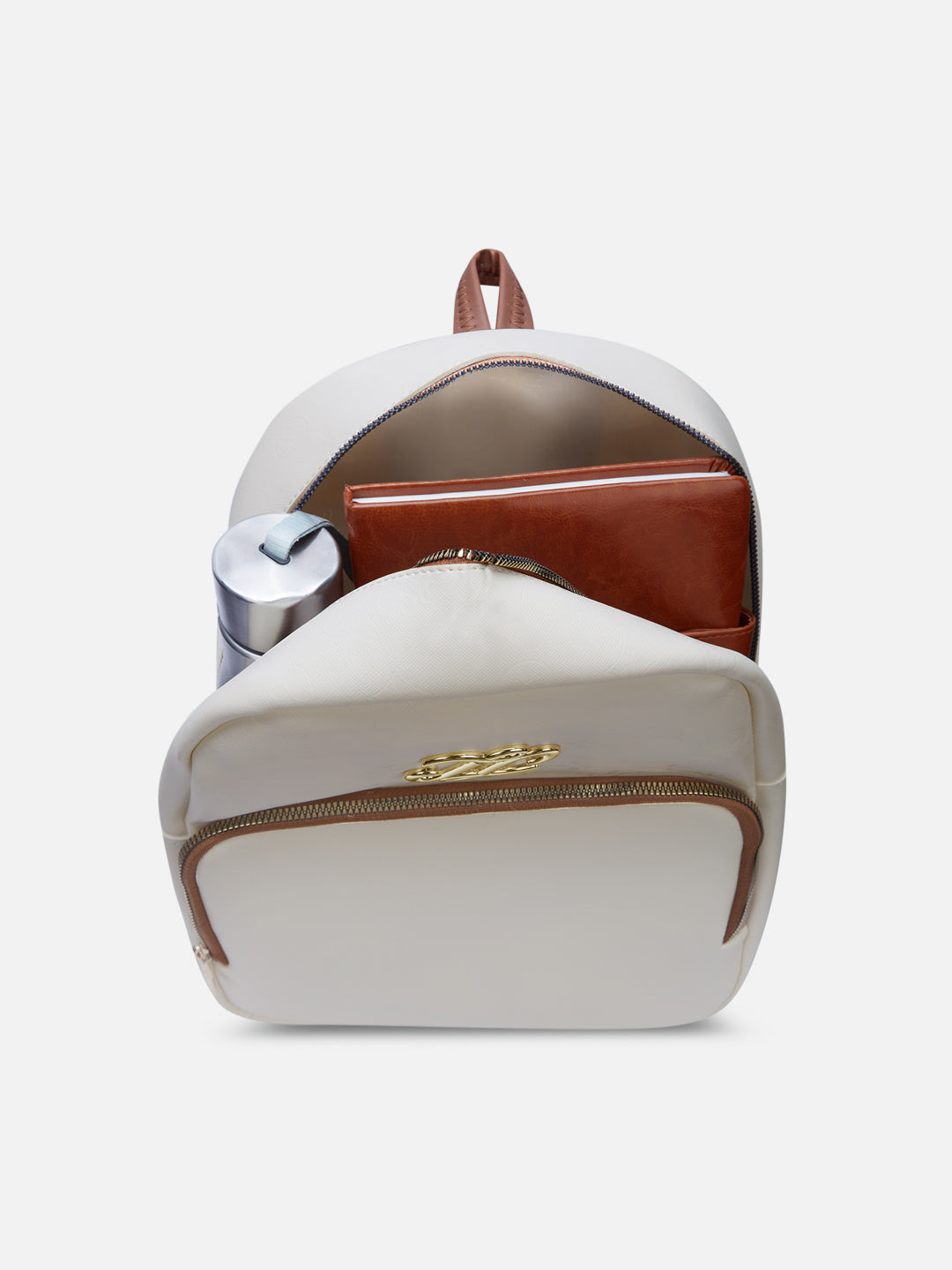 Colourblock Conway Medium Backpack Off White