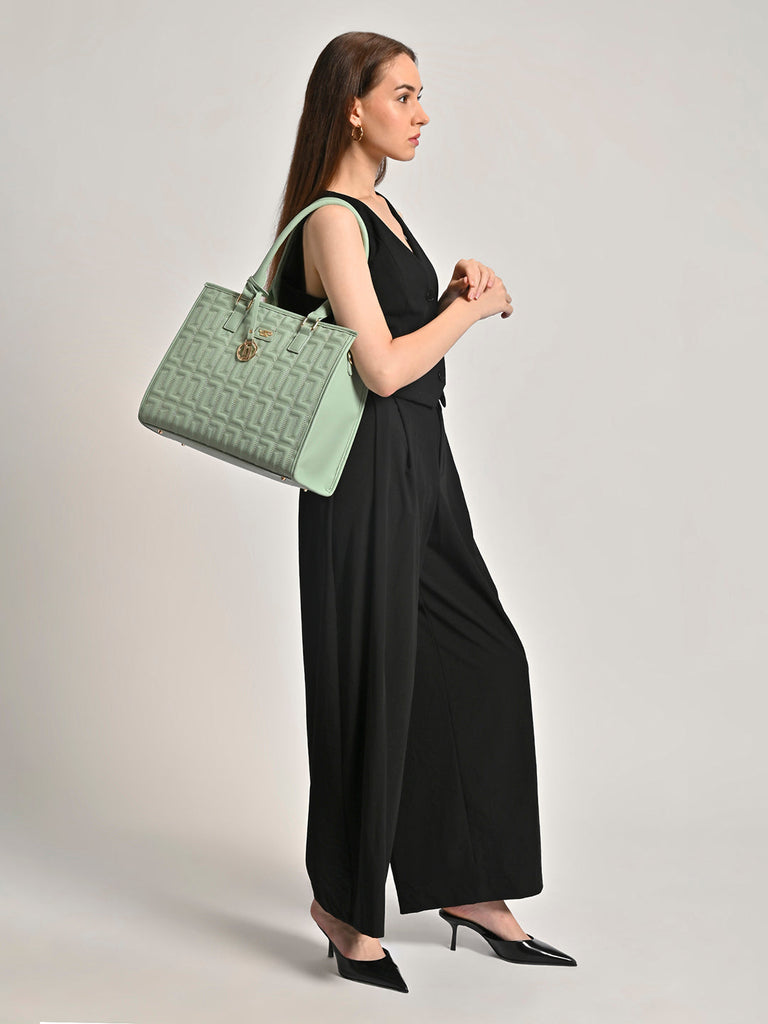 Quid 3 Compartment Large Satchel Bag