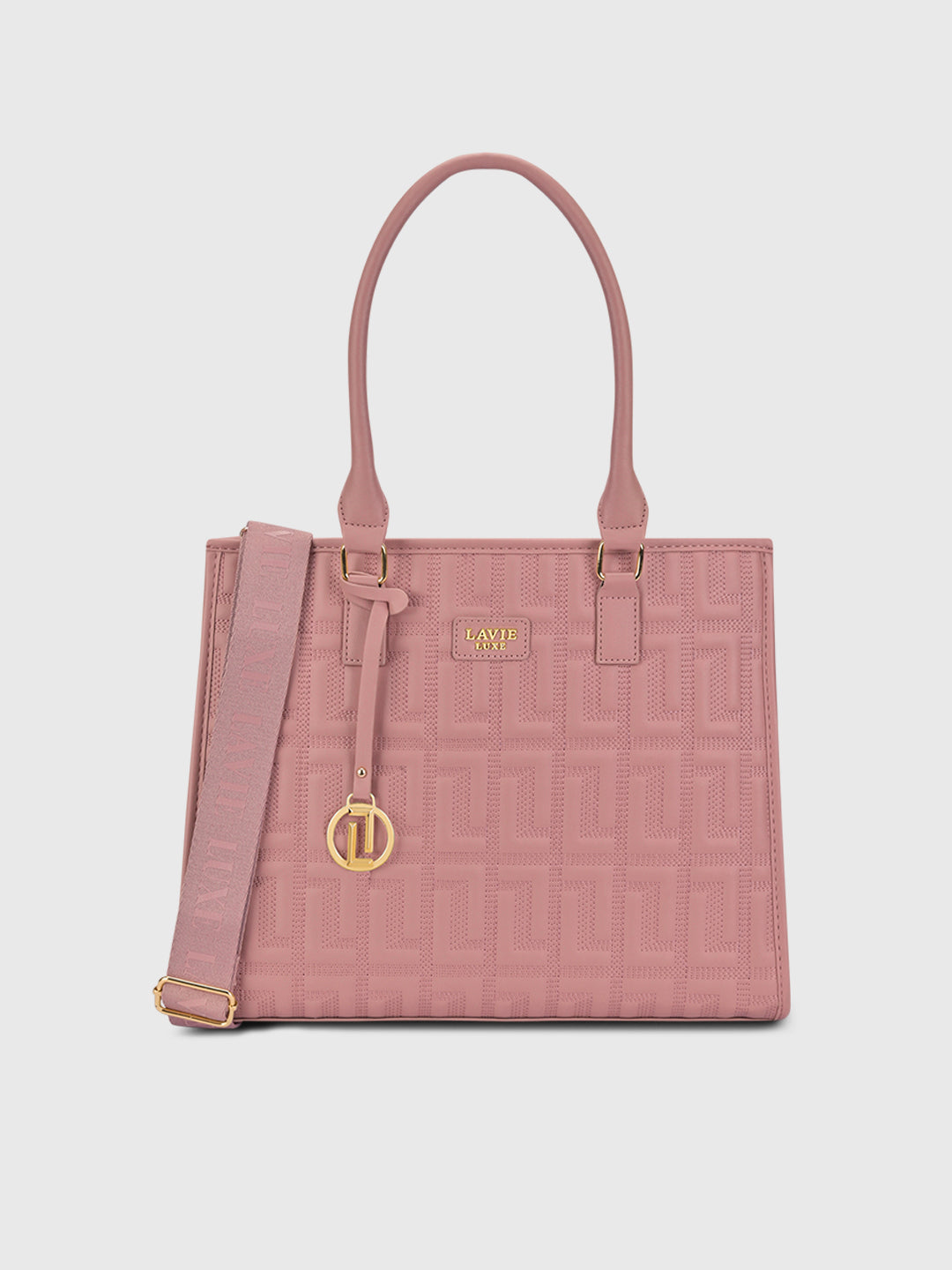 Buy Quid Compartment Large Satchel Bag Dark Pink Online – Lavie