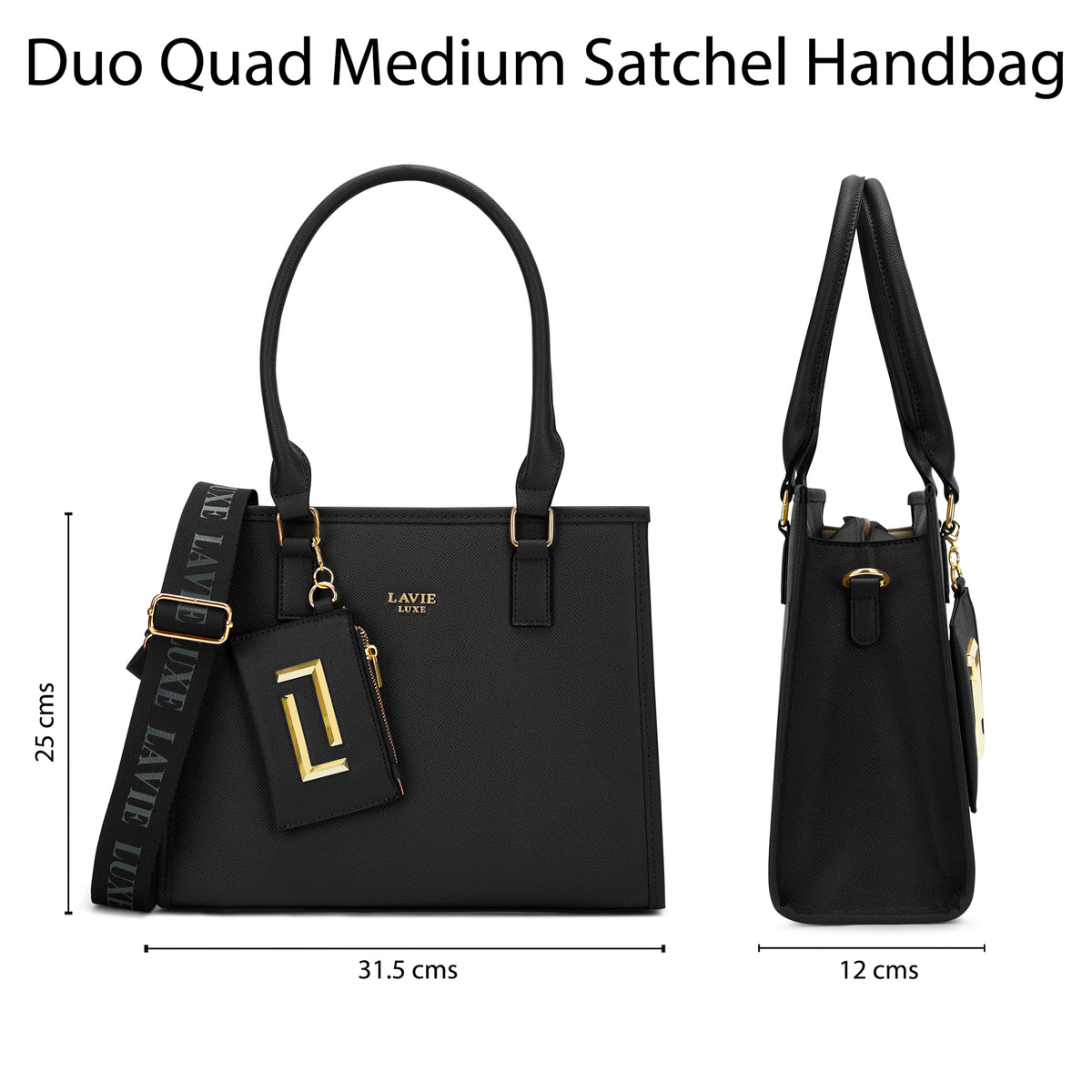 Duo Quad Medium Satchel Bag