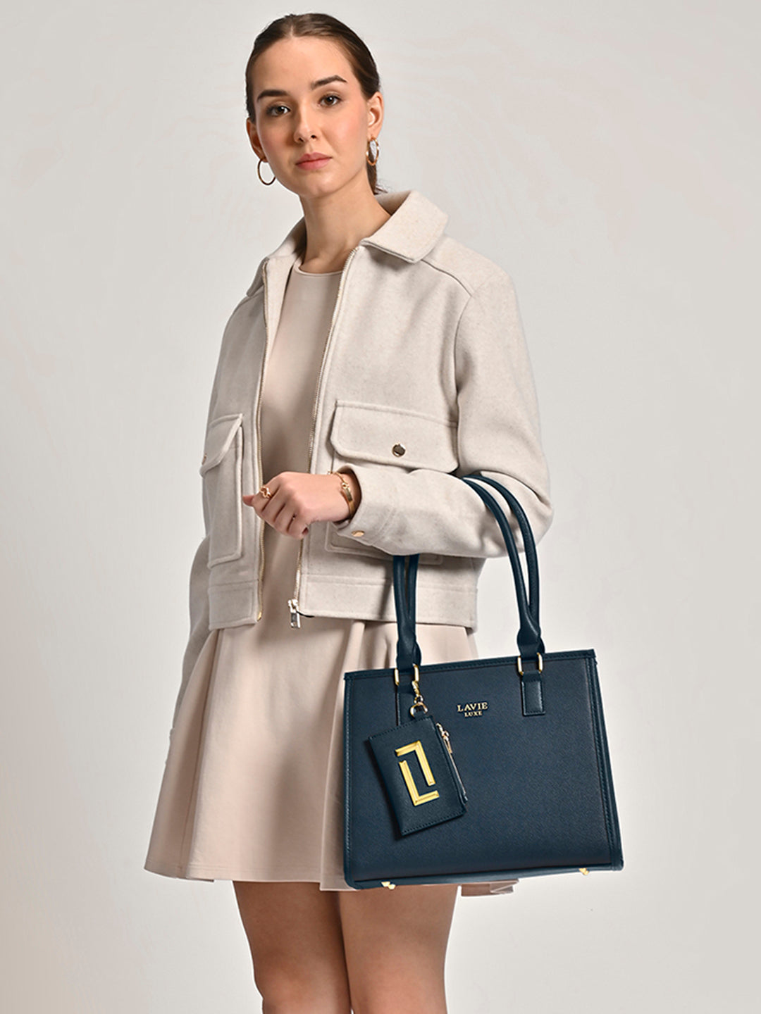 Duo Quad Medium Satchel Bag