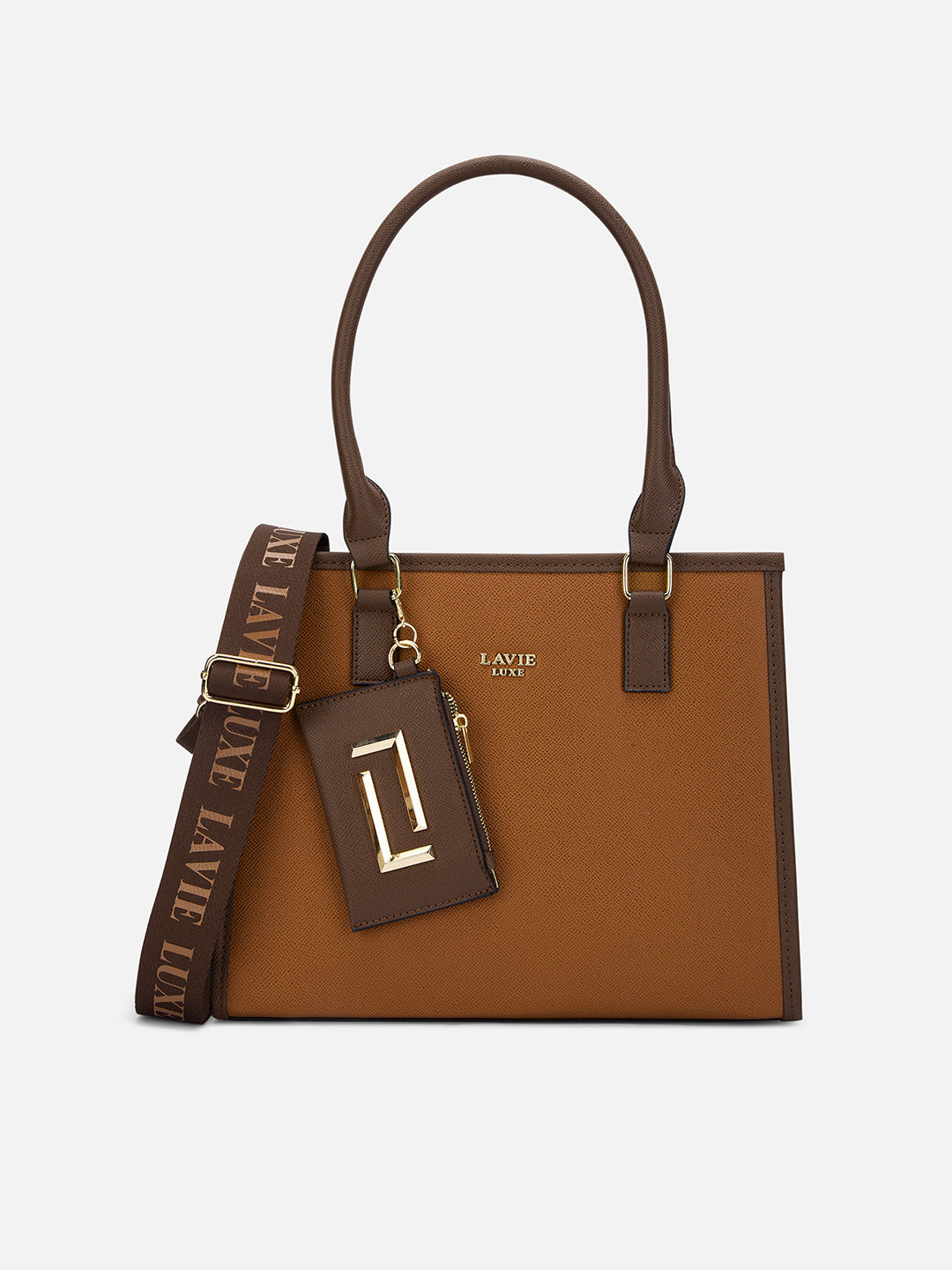 Duo Quad Medium Tan Handbag