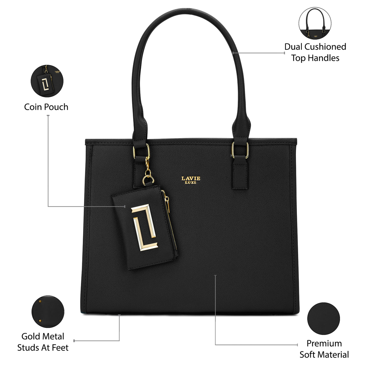 Duo Quad Large Satchel Bag
