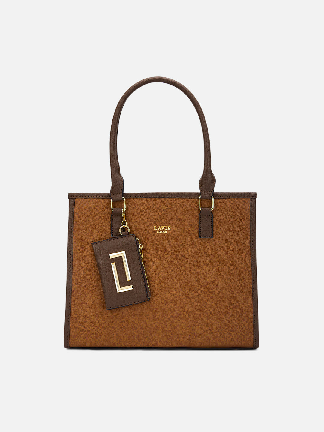 Duo Quad Large Tan Handbag