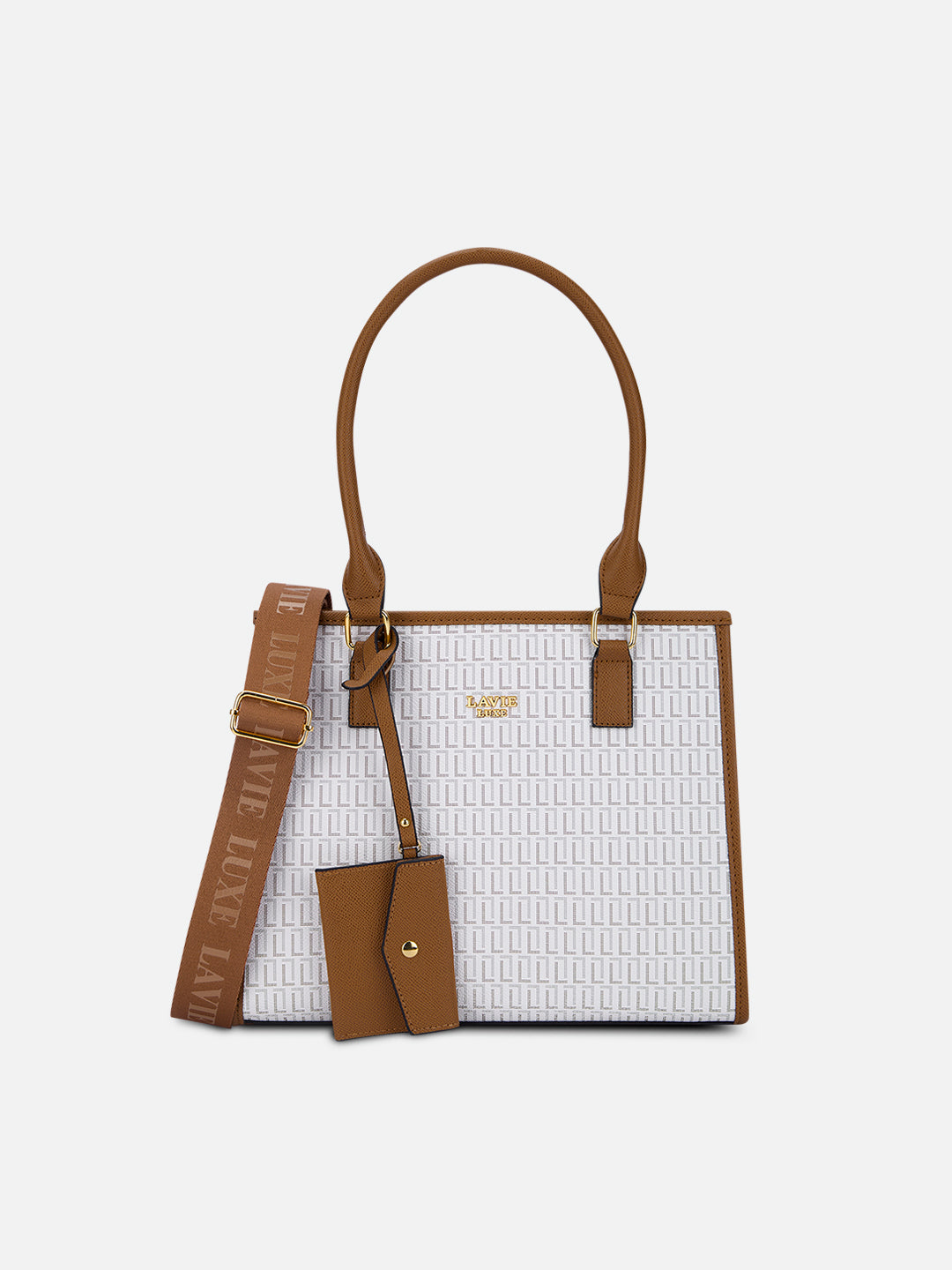 Quad25 Box Medium White Handbag