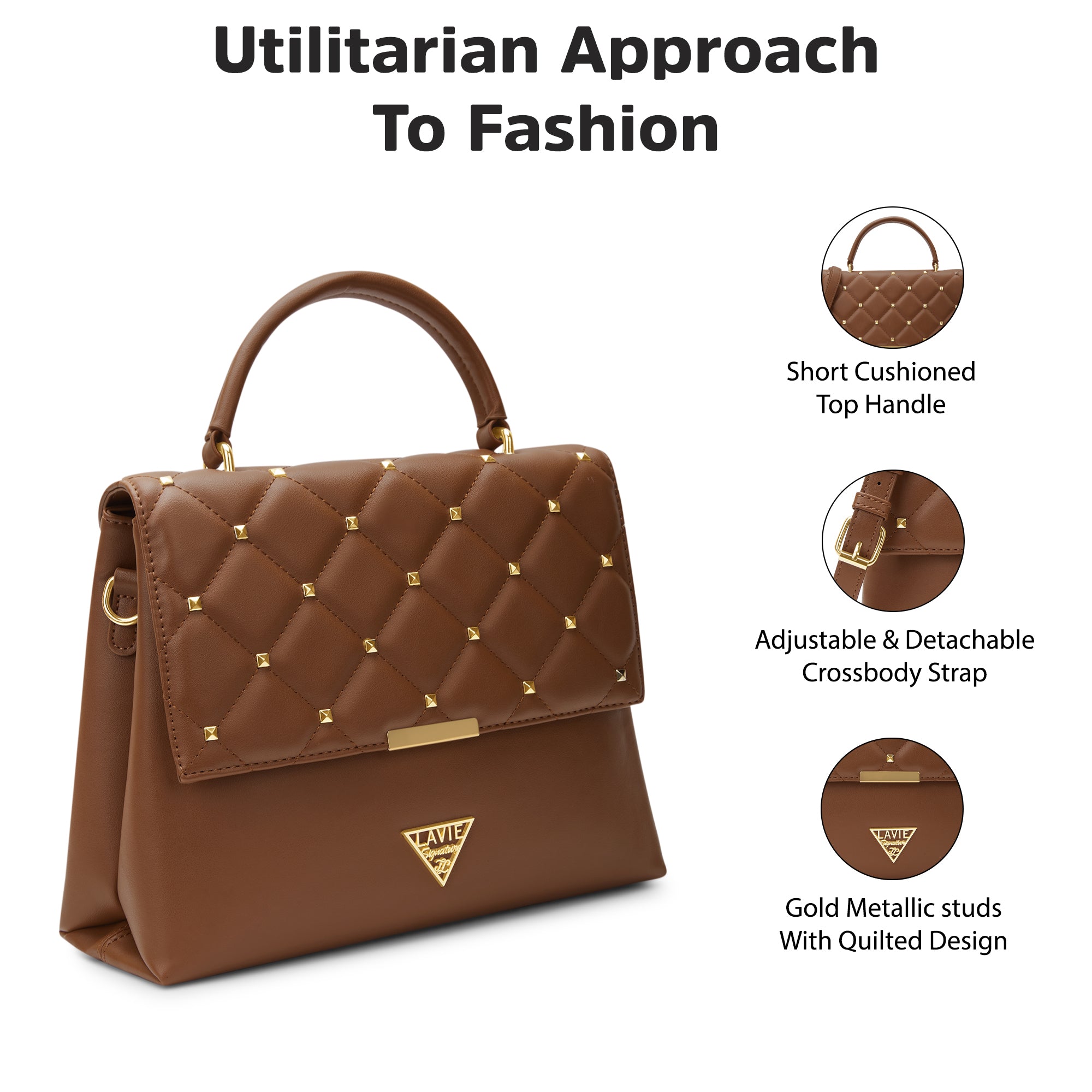 Stud Gary Medium Handbag