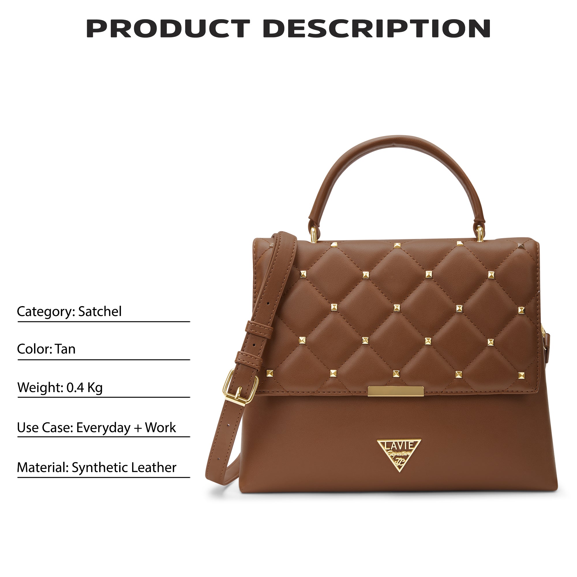 Stud Gary Medium Handbag