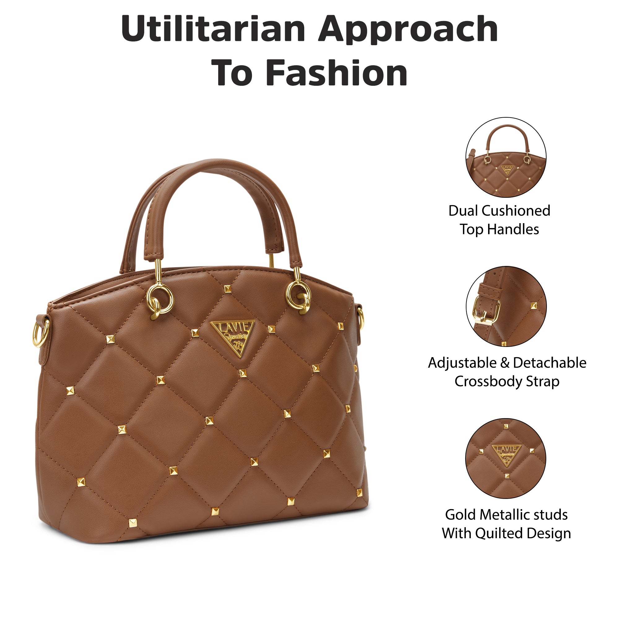 Stud Lima Small Satchel Bag