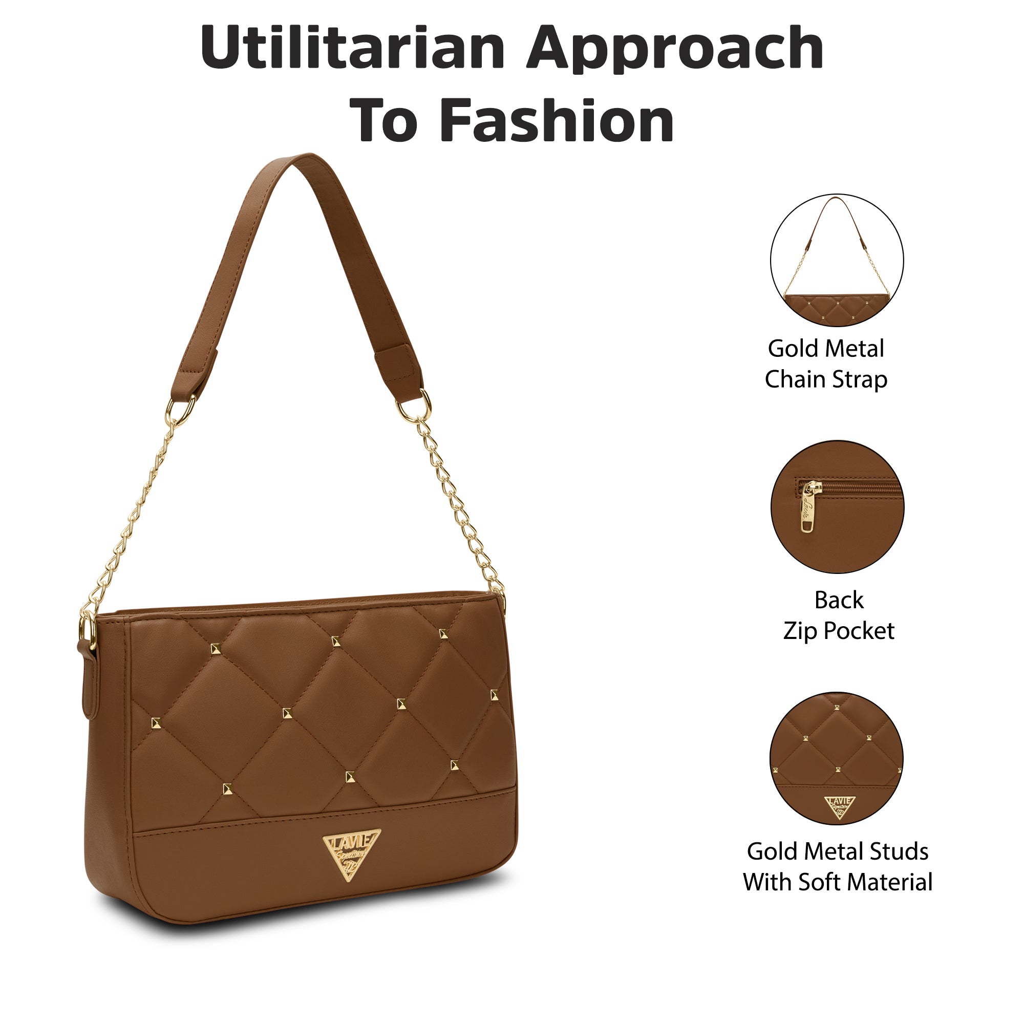 Stud Omaha Small Hobo Bag
