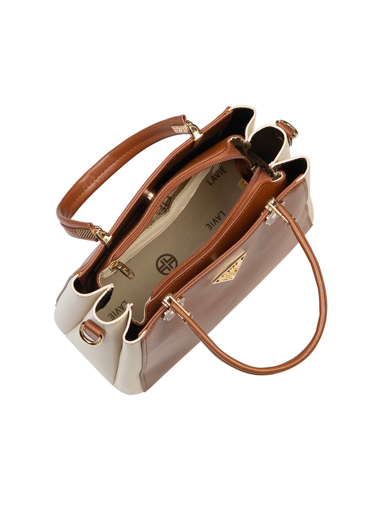 Lancaster 3 Compartment Small Satchel Bag