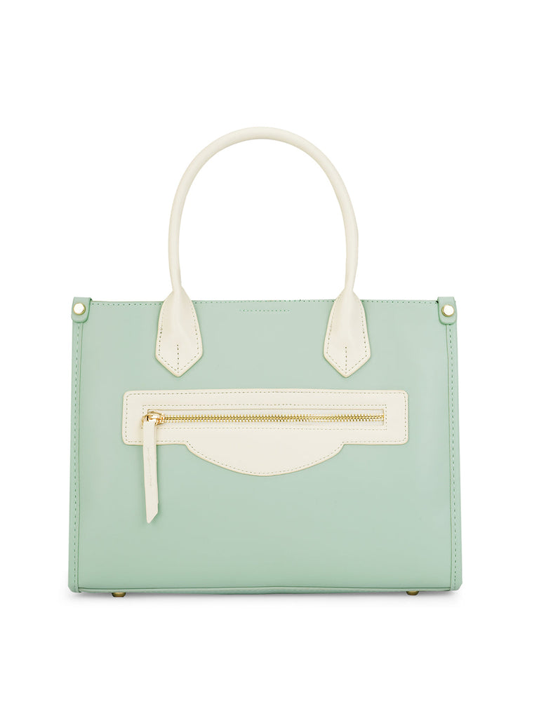 Trinidad 3 Compartment Box Medium Satchel Bag