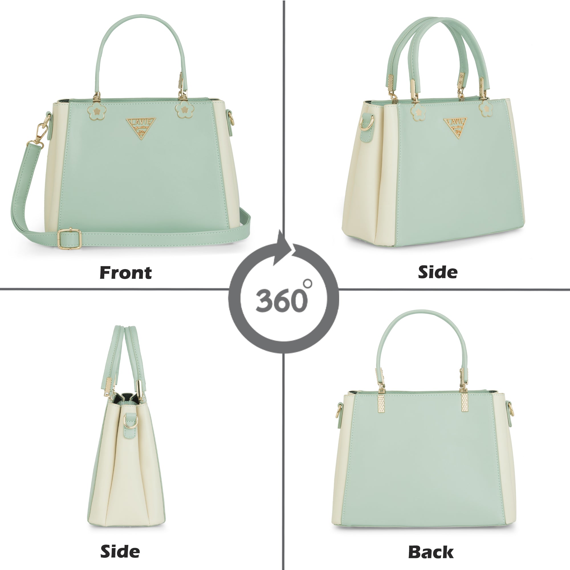 Trinidad 3 Compartment Box Medium Satchel Bag