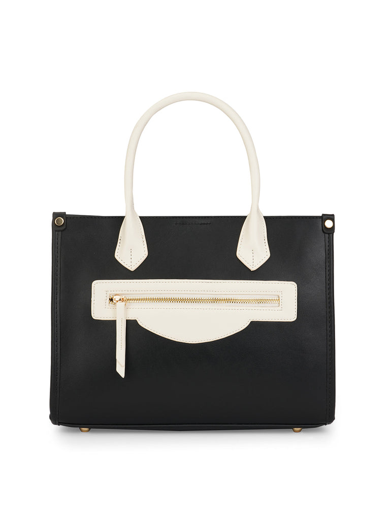 Trinidad 3 Compartment Box Medium Satchel Bag