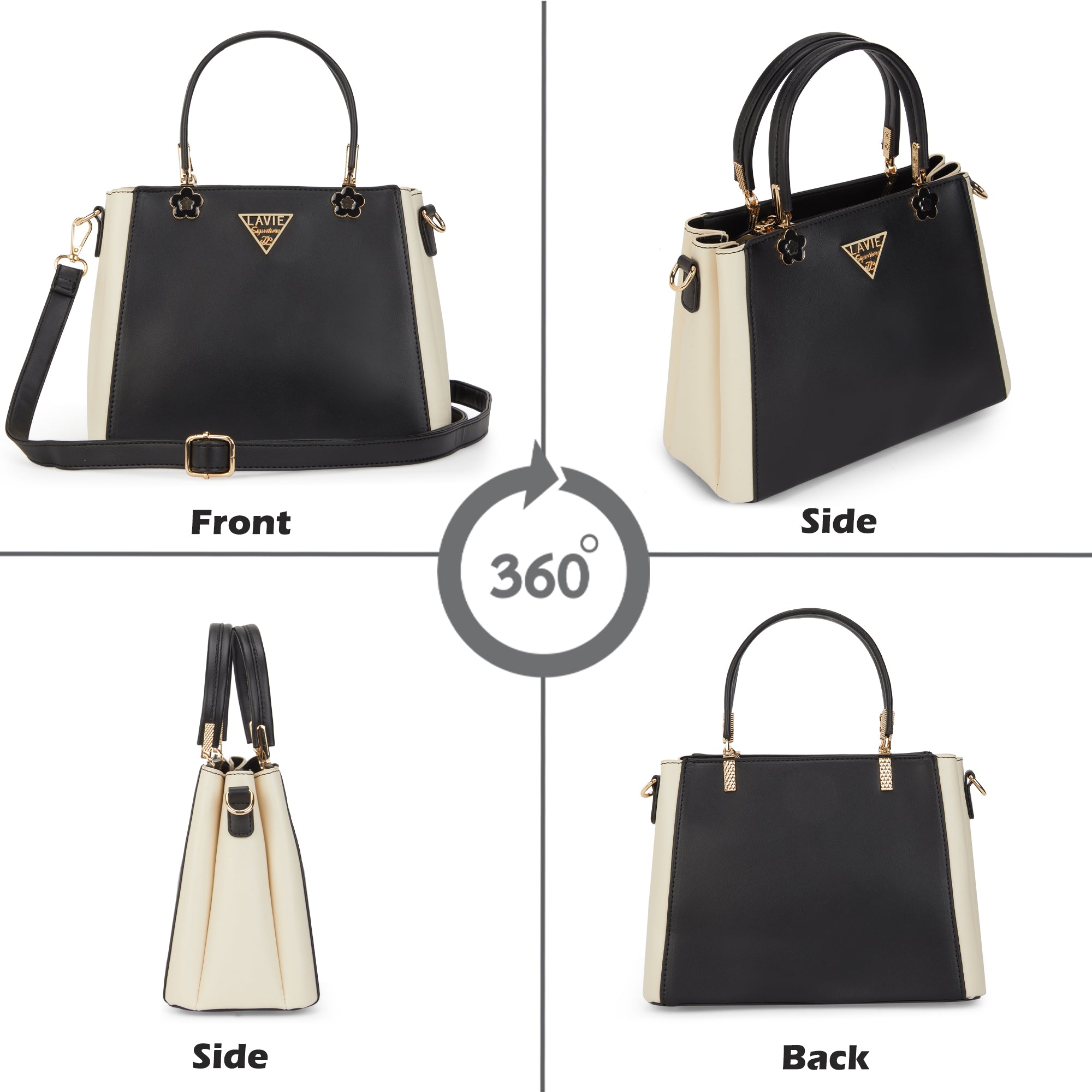 Trinidad 3 Compartment Box Medium Satchel Bag