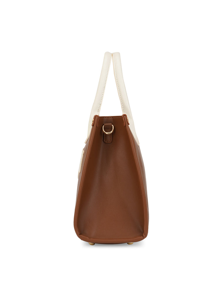 Trinidad 3 Compartment Box Medium Satchel Bag