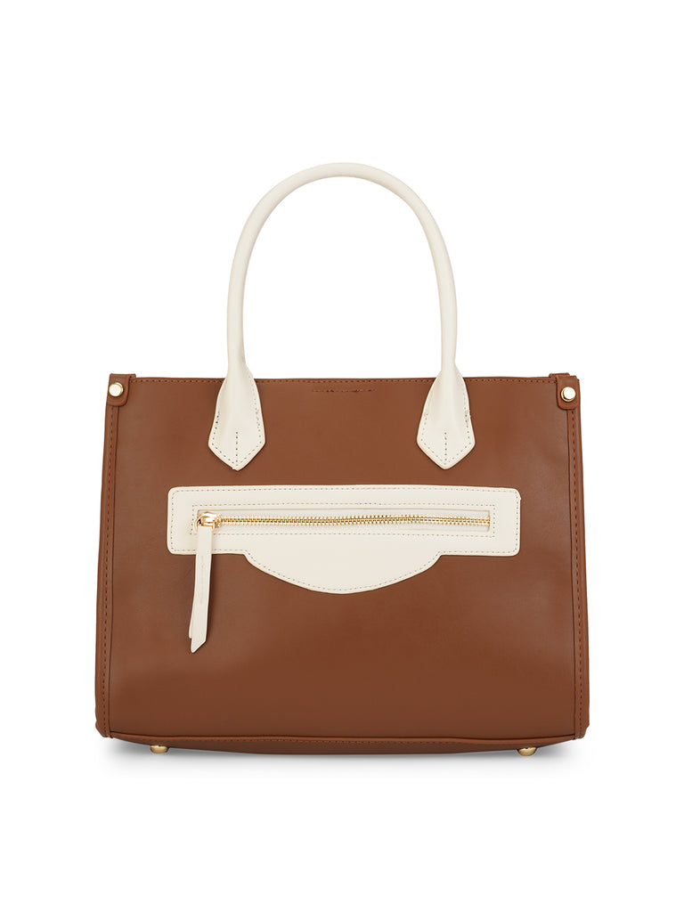 Trinidad 3 Compartment Box Medium Satchel Bag