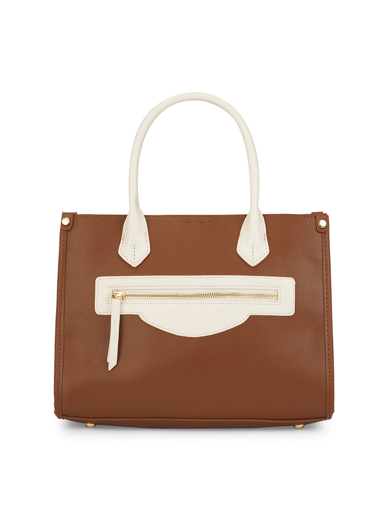 Trinidad 3 Compartment Box Medium Satchel Bag