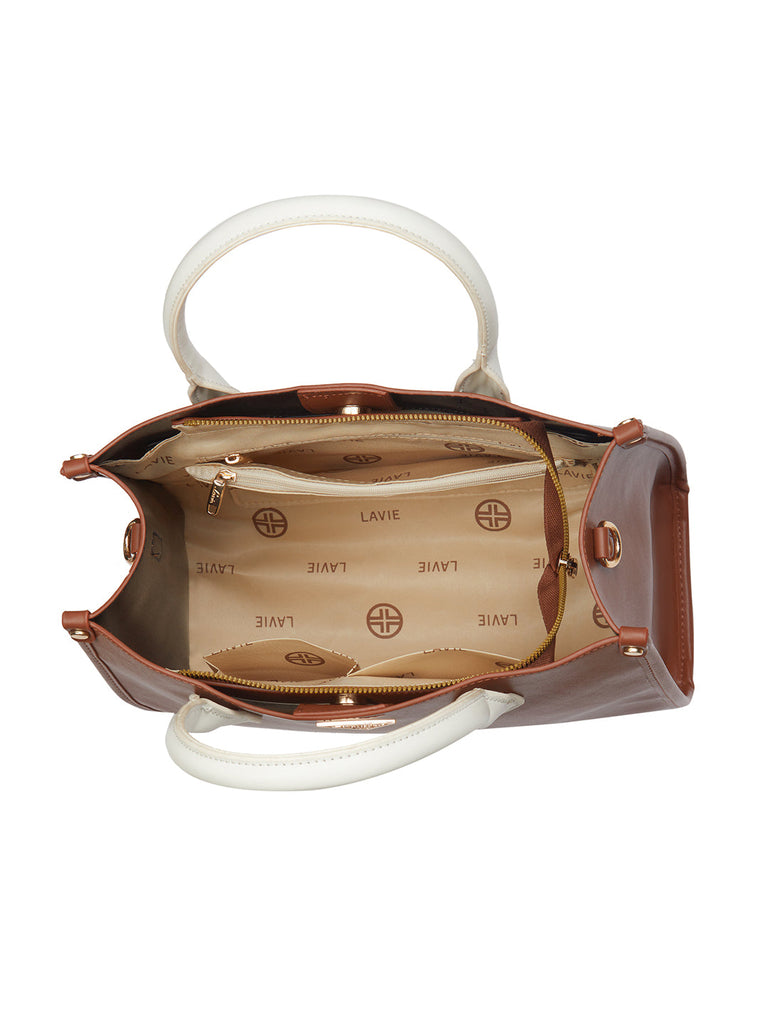 Trinidad 3 Compartment Box Medium Satchel Bag